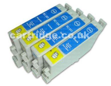 Epson T0441/2/3/4BCMY (Pack of 4). Compatible Ink Cartridges