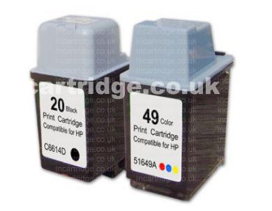 HP No20 Black and No49 Color Twinpack.